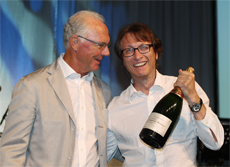 Franz Beckenbauer und Norbert Schramm